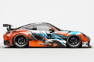 professional car wrap design, van wrap design and car wrap