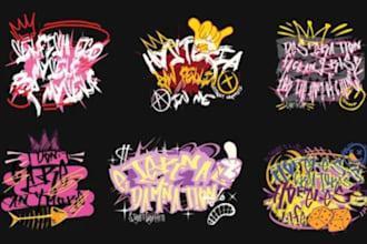 make a dope streetwear monogram logo or clothing brand