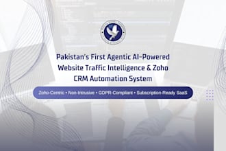 set up website analytics tracking and zoho CRM automation