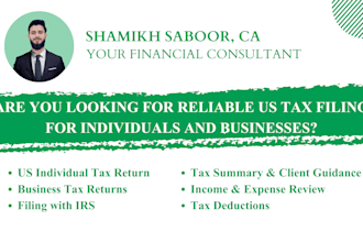 prepare US individual and business tax returns