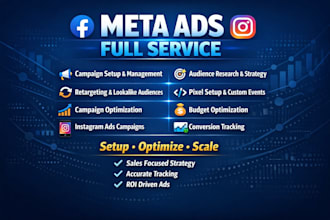 setup optimize, and manage meta ads for maximum ROI