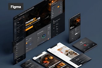 draw a figma website design, website ui ux design