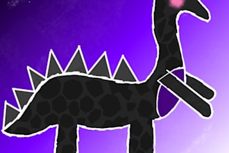 draw simple line art to simple creatures
