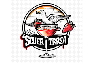 create high quality and beautiful bartending service logo design