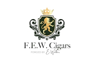 do luxury cigar label, cigar band, cigar logo and cigar box design
