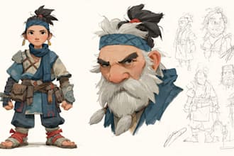 draw character design concept