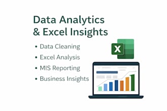 do professional data analysis, sql queries and excel dashboard for business