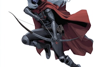 superhero character for comics