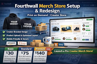 setup fourth wall shop fourthwall merch pod store redesign fourth wall website