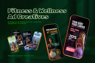 design fitness and wellness ad creatives
