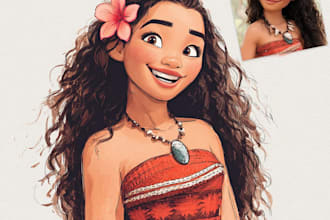 unique your portrait in disney style