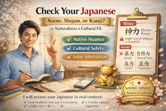 check name, tattoo, slogan, or kanji for natural nuance beyond literal meaning