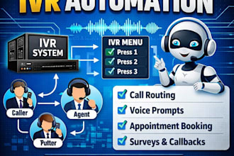 set up IVR automation, auto attendant, and call flow using twilio or ghl