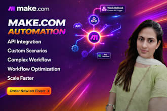 build and fix make com automation and make com scenario