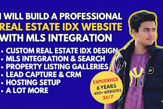 build a professional real estate idx website with mls integration