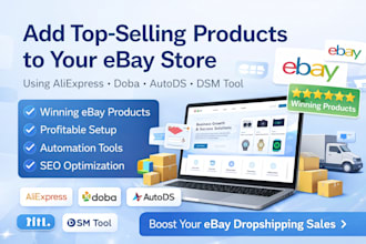 add top selling products on your ebay store via aliexpress doba autods dsm tool