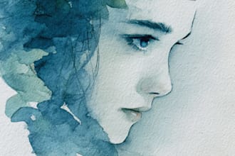 draw watercolour illustration for anything