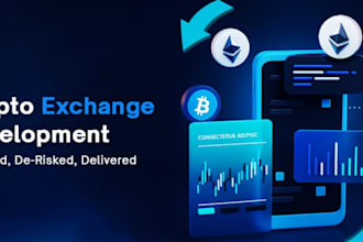 build crypto exchange website, crypto wallet app, exchange p2p website and app