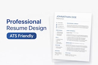 create a clean and modern resume in ms word