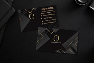 design a modern professional business card in canva
