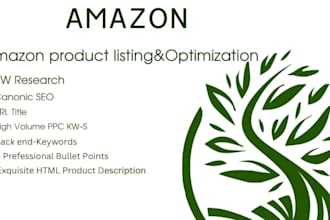 write amazon SEO listing or do amazon listing optimization