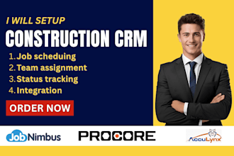 construction crm jobnimbus buildertrend procore acculynx contractor foreman