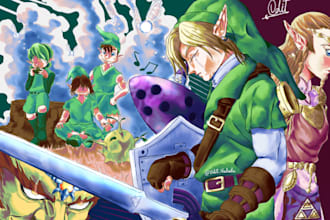 draw splash art for your game, no ai
