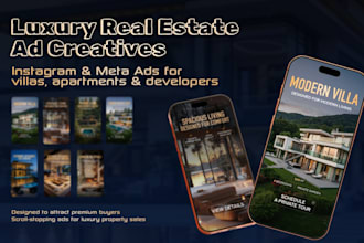design luxury real estate ad creatives
