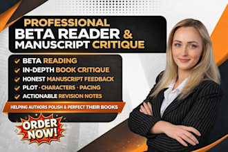 be your beta reader, beta reading, book critique, and give manuscript feedback