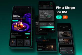 design premium mobile app UI for ios and android