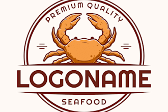 create awesome and gorgeous crab logo design