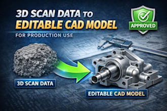 convert 3d scan data to editable cad for manufacturing