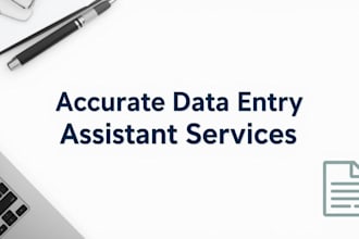 do accurate data entry, web research and admin support