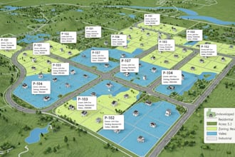 create custom property maps for land and plot visualization