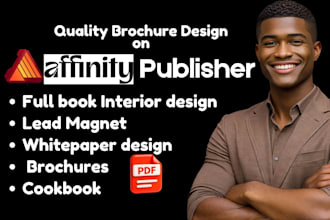 design PDF lead magnets, freebie, brochures, magazine on affinity publisher