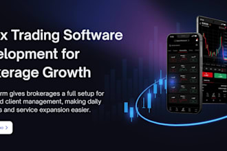 build forex trading website, forex broker, CRM, trading app, stock trading