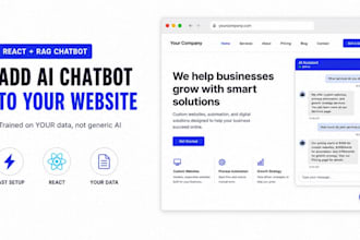 add a chatbot to react website