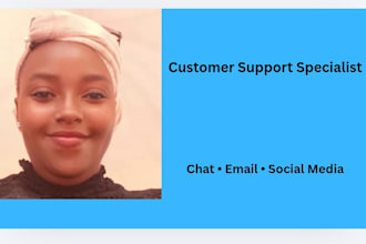 provide professional email and live chat customer support for your busine