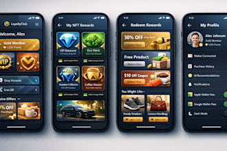 build nft loyalty app with ai, shopify, apple wallet and google wallet support