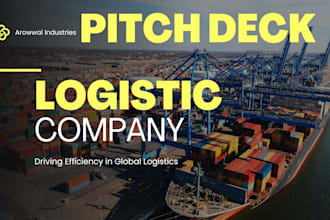 build logistics pitch deck supply chain pitch deck freight pitch deck transport
