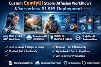 comfyui stable diffusion workflows and deploy serverless ai apl on runpod or fal