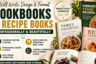do cookbook writer, recipe journal, cookbook layout design cookbook formatting