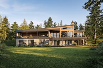 architectural 3d photorealistic rendering interior exterior  sketch up design