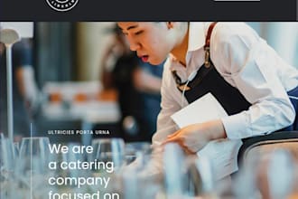 build catering website design