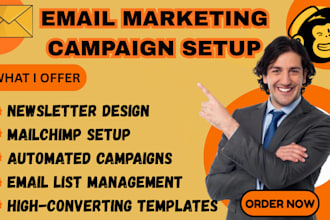 do mailchimp email marketing newsletter and campaign setup