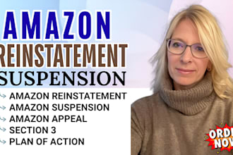 write amazon seller account reinstatement appeal for section 3 suspension