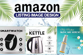 do amazon listing images design and product photo editing