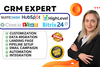 hubspot gohighlevel automation zoho crm pipedrive close io zapier integration