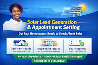 solar lead generation, roofing leads, solar leads for appointment setting, solar
