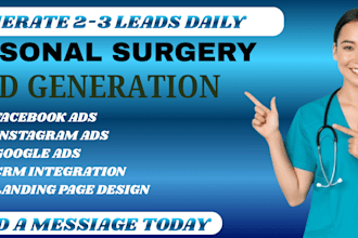 personal surgery leads personal surgery facbook ads video ads google ads